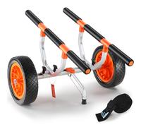 VEVOR Kayak Cart Heavy Duty 450 LBS Load Capacity Kayak Trailer Detachable Canoe Trolley Cart with Adjustable Width & Nonslip Support Foot 12'' So