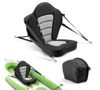 VEVOR Kayak Seat, Universal Paddle Board Seat with Adjustable Back Support, Multiple Thickness Options (0.5” to 2.6”), Soft Padded Cushion & Storage Bag for SUP, Canoe, Fishing Boat, Inflatable Kayak