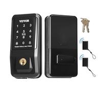 VEVOR Keyless Entry Door Lock, Touchpad Electronic Deadbolt with IC Card, Customizable User Codes, Keyed Entry, Auto Lock, Anti-Peeking Password, Backlit, Easy Installation, for Home, Matte Black