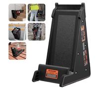 VEVOR KH-L03 380lbs Load PP Leveling Tool, Pitch Hopper, Stair Stabilizer with Storage, Easy to Use Stable Platform for All Surfaces,Extension Ladder Accessory for Uneven Ground, Black, 97 x 493 mm