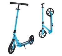 VEVOR Kick Scooter for Kids Ages 8+, Teens & Adults, 2-Wheel Toddler Scooter with Adjustable Height Handlebar, Wide Anti-Slip Deck, Foldable Lightweight for Boys & Girls up to 220 lbs, Blue + Black