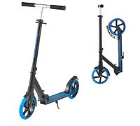 VEVOR Kick Scooter for Kids Ages 8+, Teens & Adults, 2-Wheel Toddler Scooter with Adjustable Height Handlebar, Wide Anti-Slip Deck, Foldable Lightweight Frame for Boys & Girls up to 220 lbs, Blue