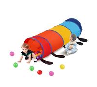 VEVOR Kids Play Tunnel Tent for Toddlers, Colorful Pop Up Caterpillar Crawl Tunnel Toy for Baby or Pet, Collapsible Gift for Boy and Girl Play Tunnel Indoor and Outdoor Game, Multicolor