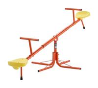 VEVOR Kids Seesaw, 100 lbs Load Capacity per Seat, Sit and Spin Teeter Totter with 4-prong Support Legs, Kids Outdoor Playground Equipment, Swiveling 360 Degrees Rotating for Children Aged 3+