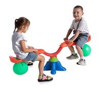 VEVOR Kids Seesaw, 55 lbs Load Capacity per Seat, Sit and Spin Teeter Totter with Handles, Kids Outdoor Playground Equipment, Swiveling 360 Degrees Rotating for Children Aged 3+, Multi Colored