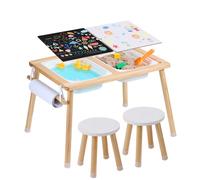 VEVOR Kids Sensory Table & Chair Set Sand Water Play Table with 2 Storage Bins