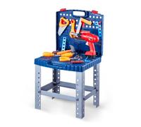 VEVOR Kids Workbench, 56 pcs, Kids Tool Bench with Realistic Tools and Electric Drill, Pretend Play Construction Workbench Toys for Toddlers, Toddler