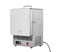 VEVOR Kiln 1500W Melting, Stainless Steel Electric Furnace, Max Temperature 2192℉/1200℃, for Wax Casting, Clay DIY, Metal Tempering, Glazing on Pottery, Silver