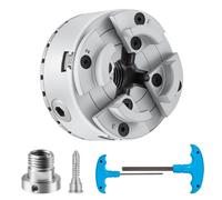 VEVOR KP96 Lathe Chuck, 4-Jaw 9.5 cm Diameter, Metal Lathe Chuck Turning Machine Accessories, Self-centering Tool, for Lathe, Precision Machining, Gri