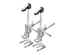 VEVOR Labor Saving Arm Jack, 2 PCS 150 kg Bearing Capacity, Lifting up to 180 mm, Metal Hand Lifting Jack Tool with Magnetic Level, Adjustable Height, for Door, Window, Furniture, Woodworking, Silver