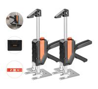VEVOR Labor Saving Arm Jack, 2 PCS 200 kg Bearing Capacity, Lifting up to 195 mm, Metal Hand Lifting Jack Tool with Magnetic Level, 2 Adjustment Modes