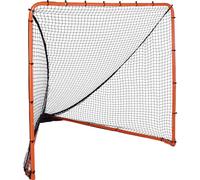 VEVOR Lacrosse Goal, 6' x 6' Lacrosse Net, Folding Portable Backyard Lacrosse Training Equipment, Steel Frame Training Net, Quick & Easy Setup Lacrosse Goal, Perfect for Youth Adult Training, Orange
