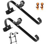 VEVOR Ladder Roof Hook Stabilizer 2 Pack with Fixed Wheel & Swivel Bar Steel