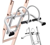 VEVOR Ladder Stabilizer, 2 in 1 Extension Wall Ladder Standoff Hook, Roof Ridge Accessories Both Horizontally and Vertically, Heavy-Duty Steel Rubber Grip T-Bar, Quick Access to Steep Roofs