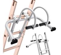 VEVOR Ladder Stabilizer, 2 in 1 Extension Wall Ladder Standoff Hook, Roof Ridge Accessories Both Horizontally and Vertically, Heavy-Duty Steel Rubber Grip T-Bar, Quick Access to Steep Roofs