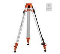 VEVOR Laser Level Tripod Stand, 5/8"-11 Thread Mount, 16.53-65.55 inch Height Adjustment Heavy Duty Survey Tripod for Construction Laser Level Scanner, Retractable Legs Non-Skid Feet Professional