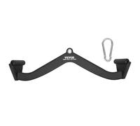 VEVOR LAT Pulldown Attachment, Cable Machine Rowing V-bar Attachment, Tricep Pull Down Bar, Back Strength Training Rubber Coated Handle Grip, Bicep Curl Tricep Lat Pulldown Bar for Home Gym Fitness