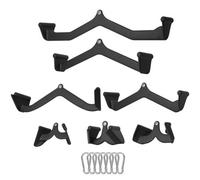 Vevor Lat Pulldown Attachments, Cable Machine Rowing T-Bar V-Bar 7 Set, Tricep Pull Down Bar, Back Strength Training