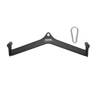 VEVOR LAT Pulldown Attachment, Cable Machine Rowing V-bar Attachment, Tricep Pull Down Bar, Back Strength Training Rubber Coated Handle Grip, Bicep Curl Tricep Lat Pulldown Bar for Home Gym Fitness