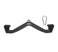 VEVOR LAT Pulldown Attachment, Cable Machine Rowing V-bar Attachment, Tricep Pull Down Bar, Back Strength Training Rubber Coated Handle Grip, Bicep Curl Tricep Lat Pulldown Bar for Home Gym Fitness