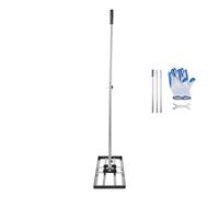 VEVOR Lawn Leveling Rake, Lawn Leveler with 83.9 in Handle, 36x10 in Ground Plate, Rust-Resistant Carbon Steel Soil Leveler, 3 Heights Adjustable, Effort Saving Lawn Leveling Tool for Yard Golf Court