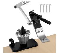 VEVOR Lawn Mower Blade Sharpener and Balancer, 15° - 45° Adjustable Lawnmower Blade Sharpening Tool with 4 Adapter Pins, Ball Bearings & 25mm Enlarged Handle, Compatible with Most Angle Grinders