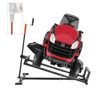 VEVOR Lawn Mower Jack 490 kg Capacity Telescopic Maintenance Jack with Hand Crank and Handle for Power Tools, Folding Lifter for Garden Tractors and Lawnmowers, Black