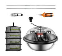 VEVOR Leaf Bowl Trimmer 16'' Manual Bud Trimmer with Stainless-Steel Blades