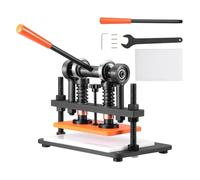 VEVOR Leather Cutting Machine, 10.2 x 5.9 in Embossing Plate Manual Die Cutter, 0.47 in Pressure Stroke Leather Embossing Machine, Dual Guide Shafts Die Cut Machine for Various of Materials