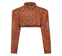 VEVOR Leather Welding Cape Sleeve, Heavy Duty Flame Resistant Cowhide Safety Cape Sleeves for Men Women, Heat-Resistant for Welding, Blacksmithing, Woodworking, Gardening, L-Size