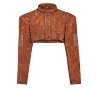 VEVOR Leather Welding Cape Sleeve, Heavy Duty Flame Resistant Cowhide Safety Cape Sleeves for Men Women, Heat-Resistant for Welding, Blacksmithing, Woodworking, Gardening, L-Size