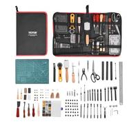 VEVOR Leather Working Tools Kit 61 PCS Engraving Punching Stamping Sewing Tools
