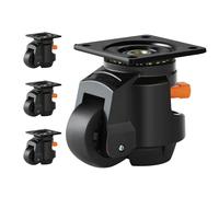 VEVOR Leveling Casters Adjustable Nylon Plate Mounted Caster 2200 lbs Set of 4