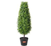 VEVOR Lifelike Artificial Boxwood Topiary Tree 36 Inch Green Set VEVOR Green