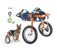 VEVOR Lightweight 2 Wheel Dog Wheelchair Height Adjustable Width Length Dog Cart with Shock Absorbing Wheels for Injured and Disabled Dogs
