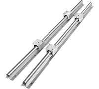 VEVOR Linear Guide Rail Set, SBR16 1500mm, 2 PCS 59 in/1500 mm SBR16 Guide Rails and 4 PCS SBR16UU Slide Blocks, Linear Rails and Bearings Kit for Automated Machines DIY Project CNC Router Machines