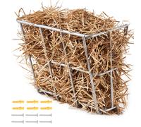 VEVOR Livestock Hay Feeder 18.5 Gallons Wall Mounted Goat Hay Rack for Horses