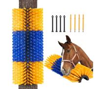 VEVOR Livestock Scratching Brush, Horse Brush with 2 Screws, 17.1 x 7.5 in Cow Scratcher, for Back Itch Relief & Keep Cleaning, Grooming & Scratching for Horse, Pig, Cattle Supplies