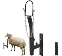 VEVOR Livestock Trimming Stand, Goat & Sheep Stand 9.37-12.8 inch Adjustable Height 0-5.4 inch Width, Metal Goat Milking and Shearing Stand Attachment