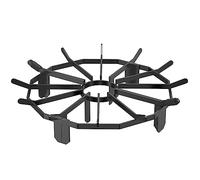 VEVOR Log Grate, 27 inch Heavy Duty Wheel Fire Grate with 6 Support Legs, Solid Powder-Coated Steel Bars, Log Firewood Burning Rack Holder for Wood Stove and Outdoor Camping Fire Pit