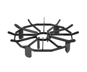VEVOR Log Grate, 27 inch Heavy Duty Wheel Fire Grate with 6 Support Legs, Solid Powder-Coated Steel Bars, Log Firewood Burning Rack Holder for Wood Stove and Outdoor Camping Fire Pit
