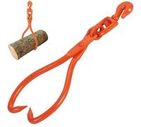 VEVOR Log Skidding Tongs, 18 inch 2 Claw Log Lifting Tongs, Heavy Duty Rotating Steel Lumber Skidding Tongs, 772 lbs/350 kg Loading Capacity, Log Lifting, Handling, Dragging & Carrying Tool