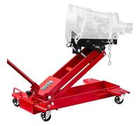 VEVOR Low Profile Floor Jack, 2200 lbs / 1 Ton Lifting Capacity Telescoping Transmission Floor Jack, 7.28-27.6 in Lifting Height, Flexible 360° Swivel wheels, Heavy-Duty Lift Hoist for Garage/Shop