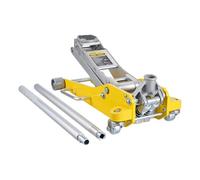 VEVOR Low Profile Floor Jack 3 Ton (6600 lbs), Heavy Duty Aluminum Hydraulic Racing Floor Jack, Hydraulic Car Jack, Dual Piston Quick Lift Pump, 3.7"-18.3" Height Lifting Range (Yellow)