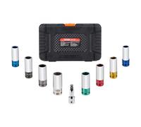 VEVOR Lug Nut Impact Socket Set 1/2 in Drive Metric and SAE 6-Point Deep Socket