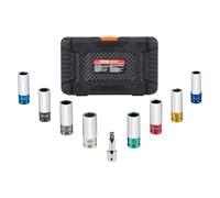 VEVOR Lug Nut Impact Socket Set 1/2 in Drive Metric and SAE 6-Point Deep Socket