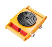 VEVOR Machinery Skate Dolly, 13,200 LBS/6T Industrial Machinery Mover, Heavy Duty Carbon Steel Machinery Moving Skate with 4 PU Wheels and 360° Rotation Non-Slip Cap for Warehouse, Workshop, Factory