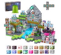 VEVOR Magnetic Blocks, 100 PCS Cemetery Zombies Set, Magnetic Building Cubes for Kids, STEM Montessori Sensory Toys for Christmas Birthday Gift, Construction Stacking Toy for 3+ Years Old Boys & Girls