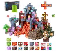 VEVOR Magnetic Blocks, 100 PCS Dark Castle Set, Magnetic Building Cubes for Kids, STEM Montessori Sensory Toys for Christmas Birthday Gift, Constructi
