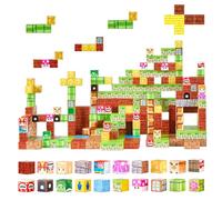 VEVOR Magnetic Blocks, 100 PCS Magnet Blocks Set, Magnetic Building Cubes for Kids, STEM Montessori Sensory Toys for Christmas Birthday Gift, Construction Stacking Toy for 3+ Years Old Boys & Girls